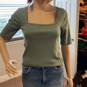 *not for sale* Like New J.Crew Green M Perfect Fit Tee